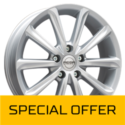 MEGA WHEELS VIRGO SILVER 7x17 5/114.3 ET47 CB73.2