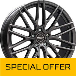 MEGA WHEELS CETUS ANTHRACITE GREY 7.5x17 5/108 ET40 CB65.1