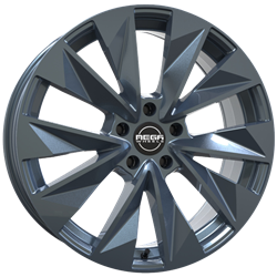 MEGA WHEELS ZENITH ANTHRACITE GREY 8x19 5/108 ET50 CB63.3