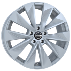 MEGA WHEELS ZENITH DARK SILVER 8.5x21 5/108 ET40 CB63.3