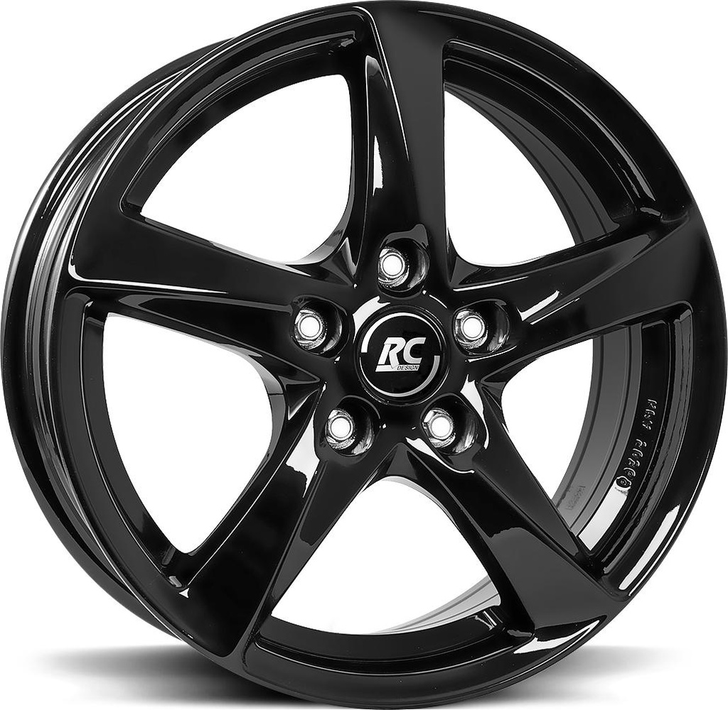 BROCK RC30 SHINY BLACK 7x17 5/100 ET46 CB57.1