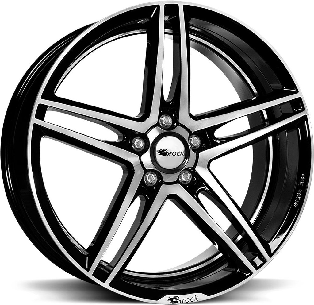 BROCK B33 BLACK FULL POL 8x17 5/120 ET45 CB72.6