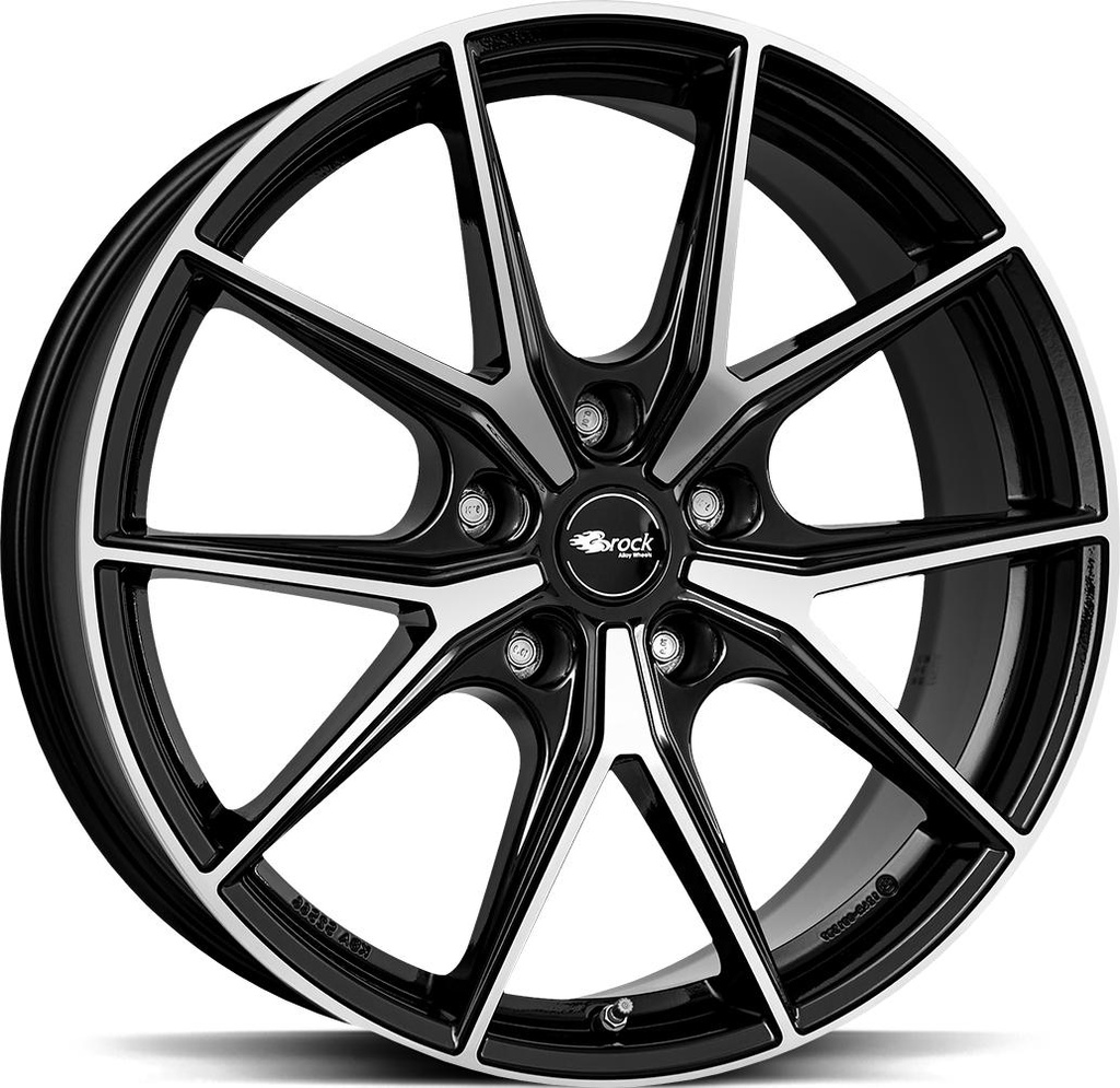 BROCK B40 BLACK FULL POL 9x19 5/112 ET30 CB66.6