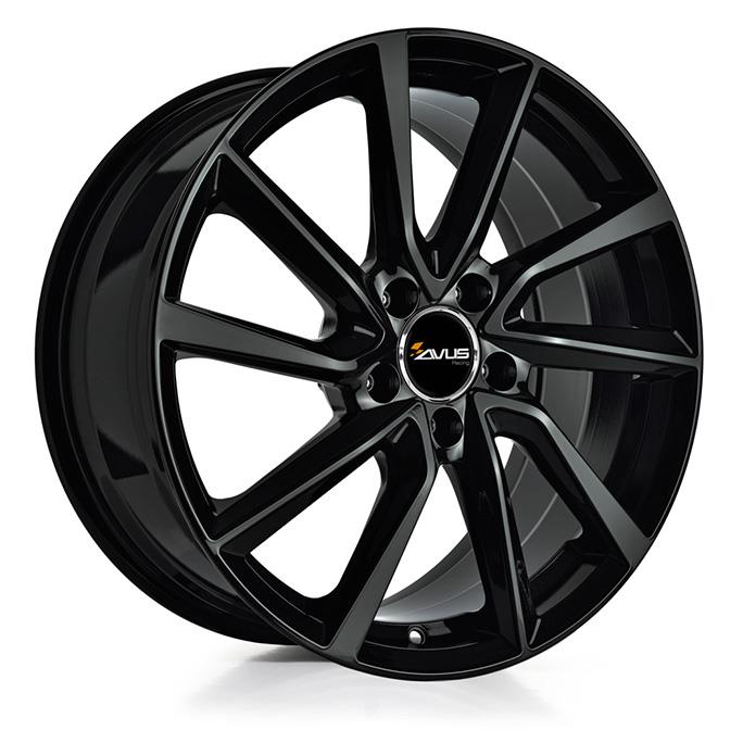 AVUS AC-518 BLACK 8x18 5/112 ET40 CB57.1