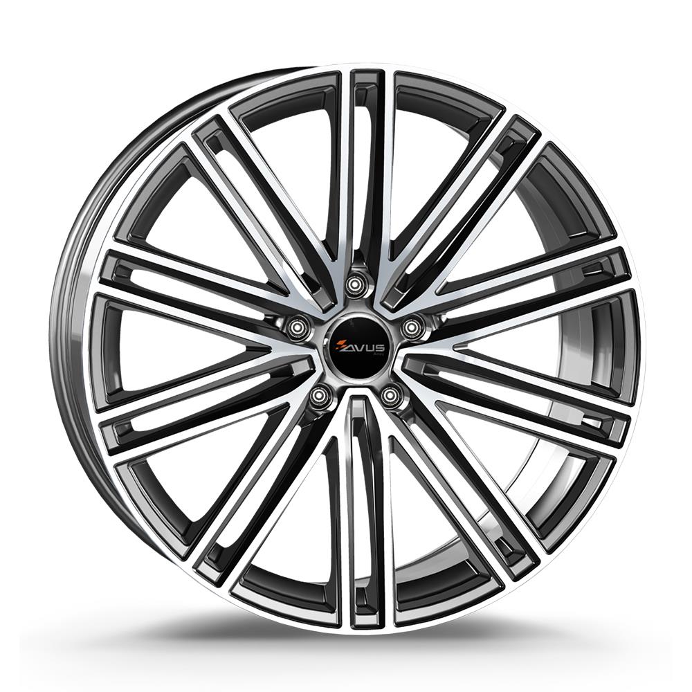 AVUS AC-M08 ANTHRACITE POLISHED 10x21 5/112 ET19 CB66.6