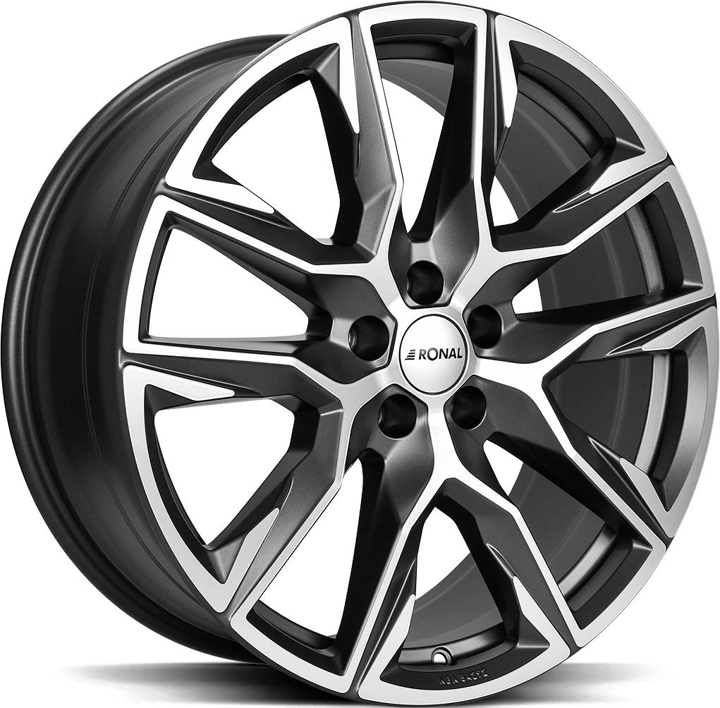 RONAL R71 ORBIT GREY MATT FRONT CUT 10.5x21 5/130 ET64 CB71.58