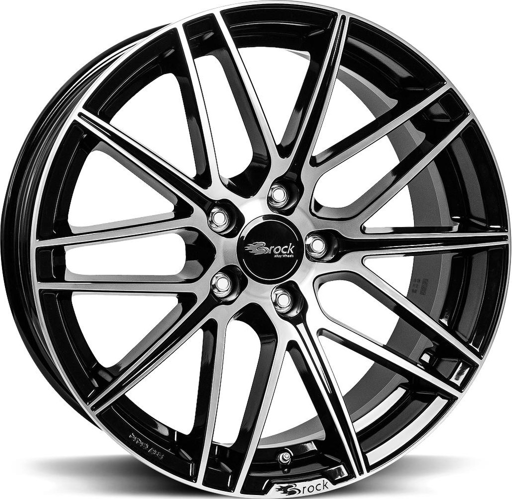 BROCK B34 BLACK FULL POL 8x18 5/112 ET30 CB66.6