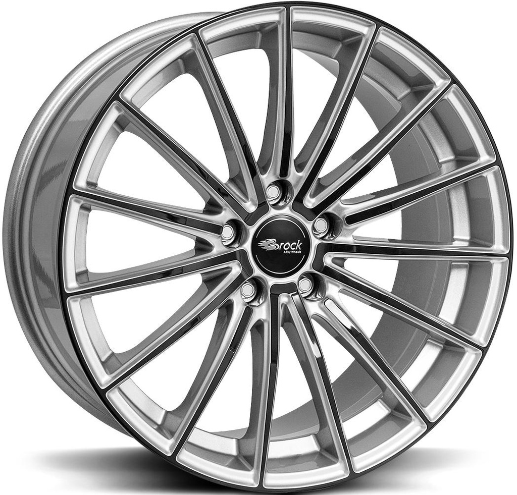 BROCK B36 CRYSTAL SILV BLACK 7.5x17 5/114.3 ET38 CB72.6
