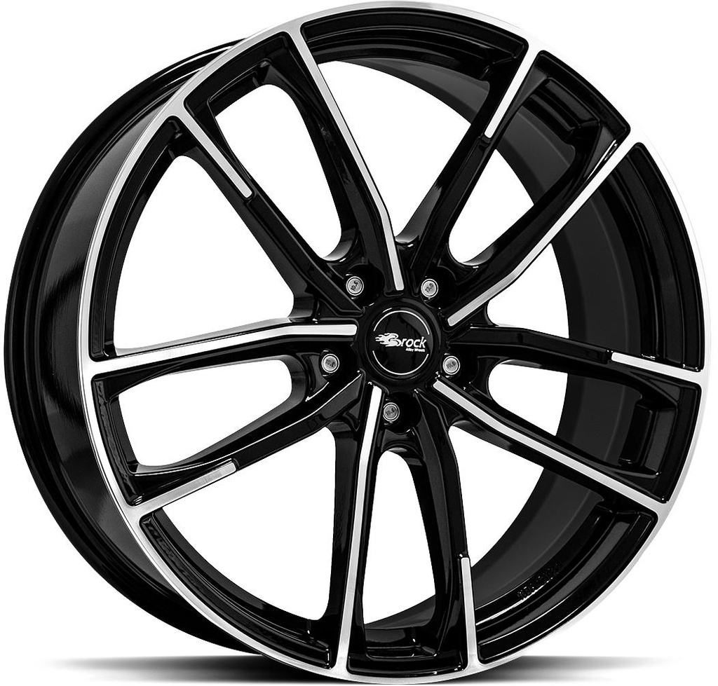 BROCK B38 BLACK FULL POL 8x18 5/105 ET38 CB56.6