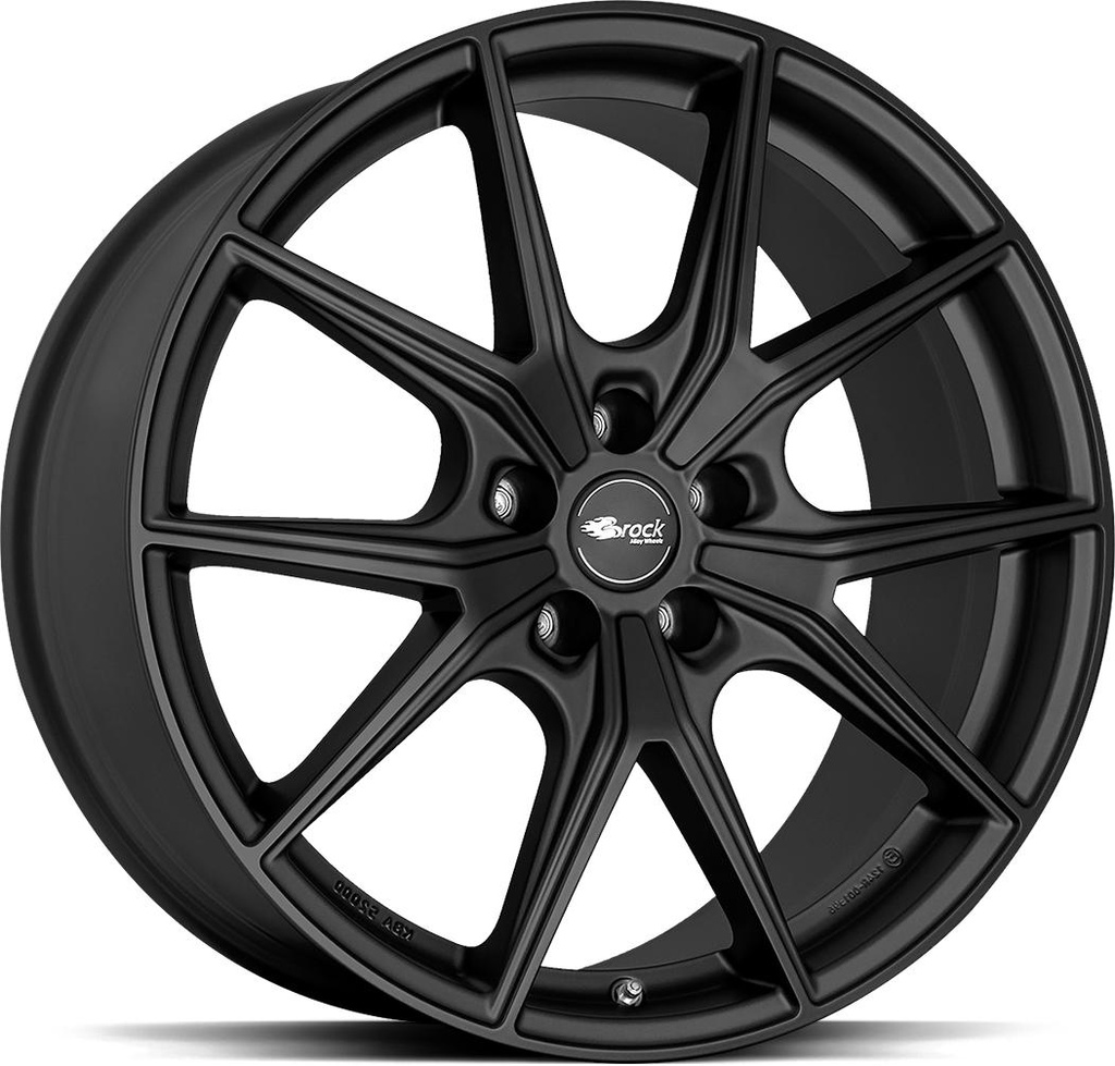 BROCK B40 SATIN BLACK MATT 9.5x20 5/112 ET22 CB66.6