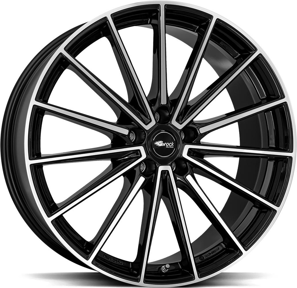 BROCK B43 BLACK FULL POL 8x20 5/108 ET45.5 CB63.4