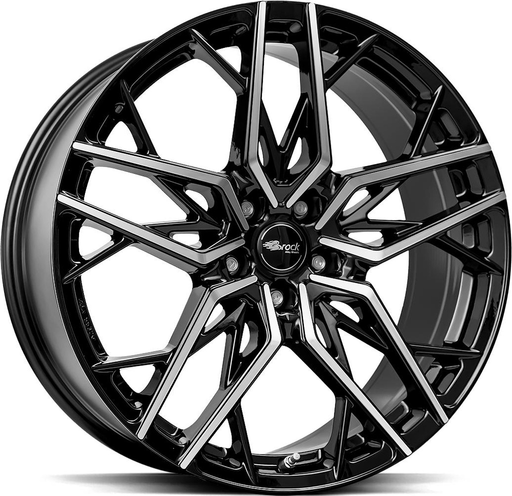 BROCK B44 BLACK FULL POL 8x18 5/112 ET35 CB66.6