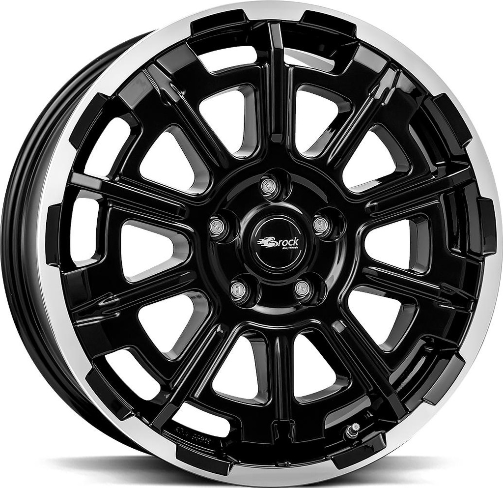 BROCK B45 BLACK FULL POL 8x20 6/139.7 ET55.1 CB93.1