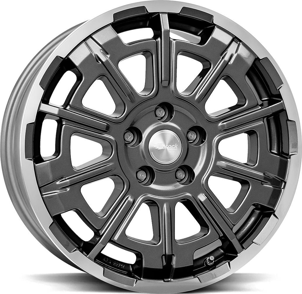 BROCK B45 HIMALAYA GREY POL 7x17 5/108 ET46 CB65.1