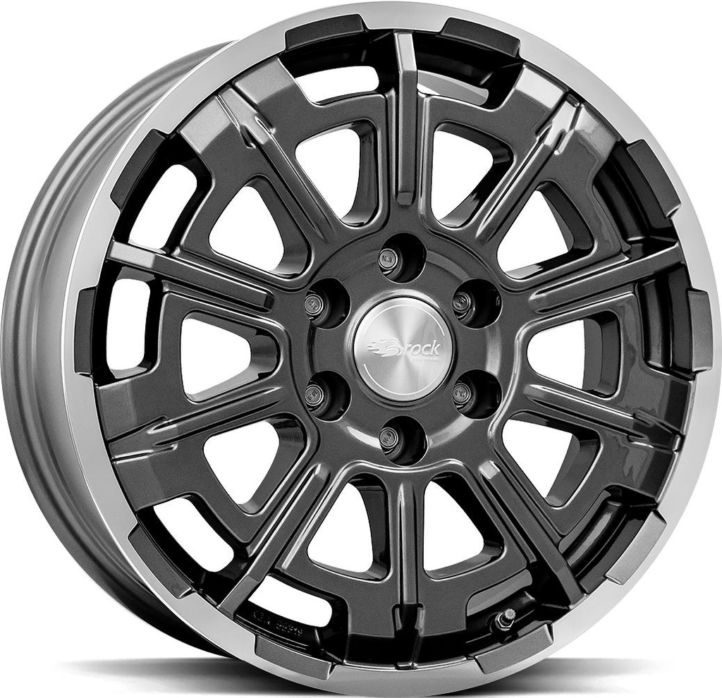BROCK B45 HIMALAYA GREY POL 7.5x18 6/139.7 ET55 CB93.1