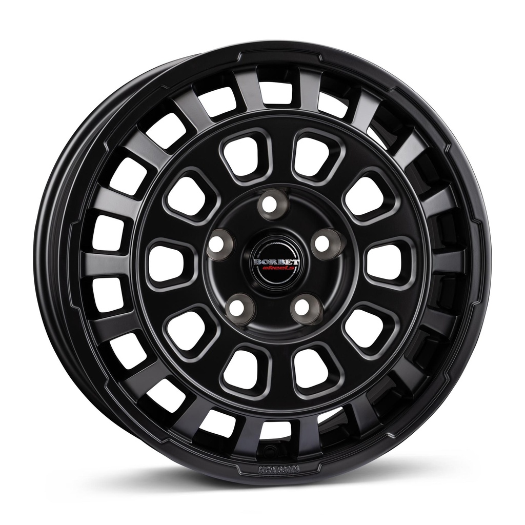 BORBET CW7 BLACK MATT 7x17 5/130 ET63 CB89.1