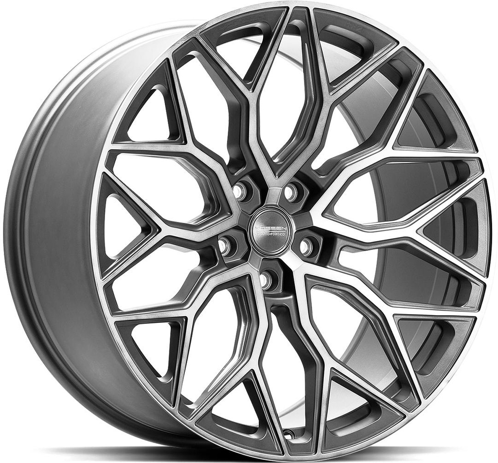 VOSSEN HF2 TINTED MATT GUN METAL 10x24 5/130 ET20 CB84.1