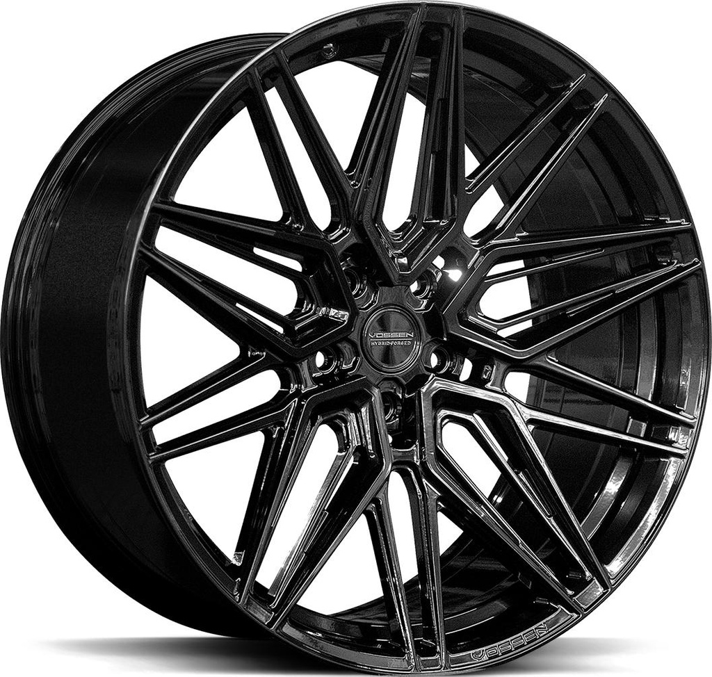 VOSSEN HF7 GLOSS BLACK 8.5x19 5/112 ET30 CB66.6