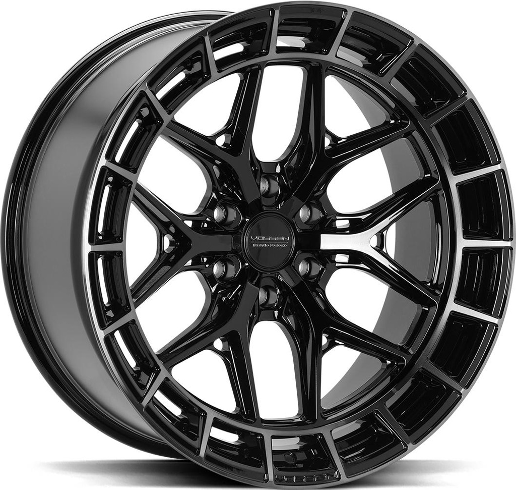 VOSSEN HFX1 TINTED GLOSS BLACK 9x18 6/135 ET0 CB87.1