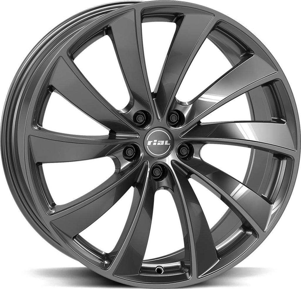 RIAL LUGANO DARK GREY 9.5x20 5/114.3 ET37 CB64.2