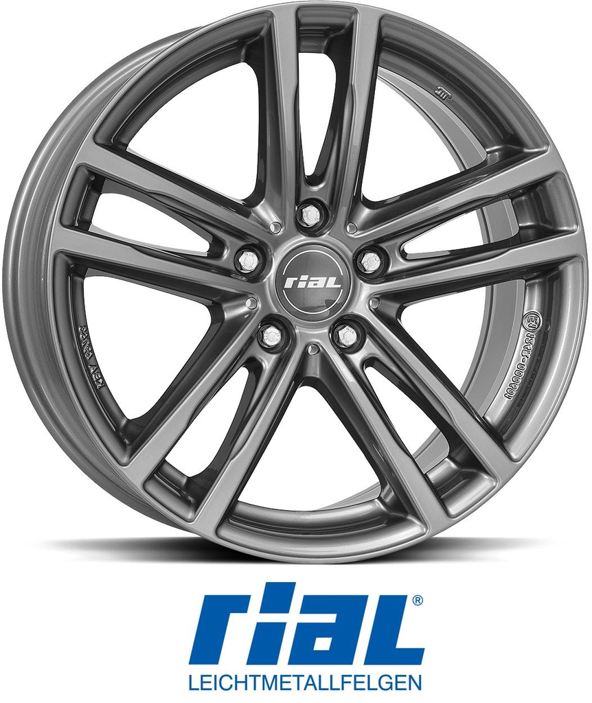 RIAL X10X METAL GREY 8.5x18 5/120 ET50 CB65.1