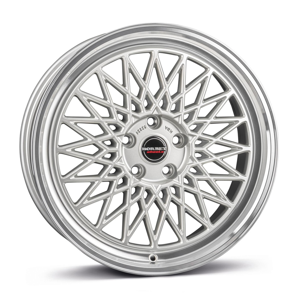 BORBET B SILVER RIM POL 7.5x16 5/100 ET35 CB64.1