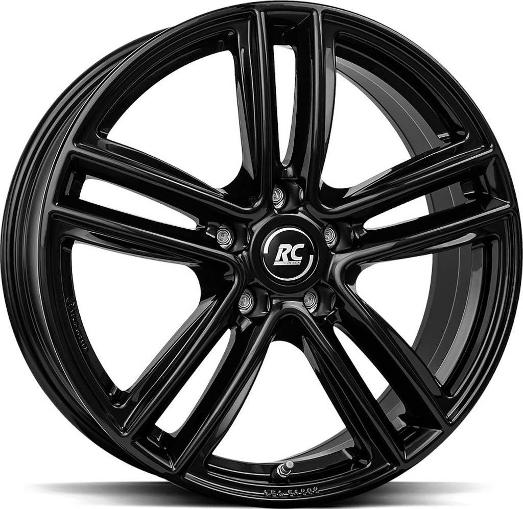 BROCK RC27 SHINY BLACK 7.5x17 5/108 ET55 CB63.4