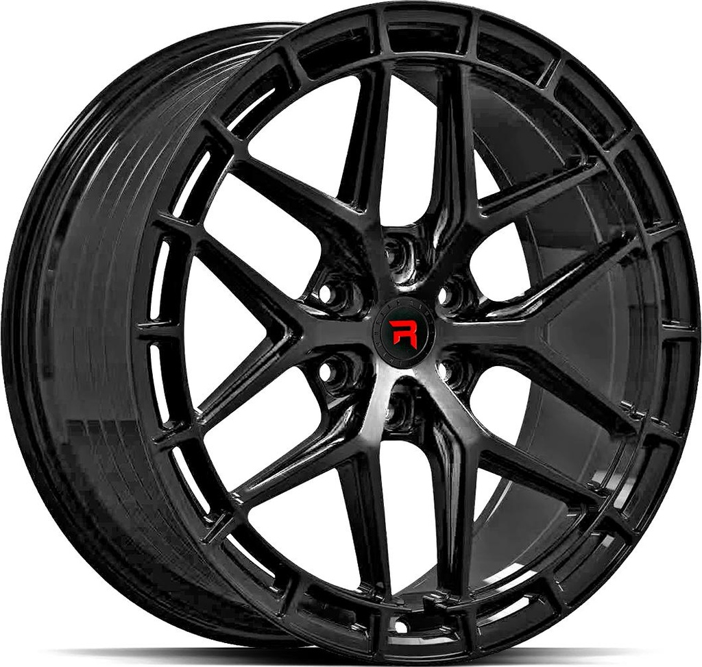 R-SERIES R21 GLOSS BLACK 8.5x20 6/130 ET45 CB84.1