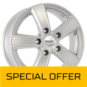 MEGA WHEELS HERCULES 5 SILVER 7x17 5/108 ET46 CB65.1