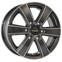 MEGA WHEELS HERCULES 6 ANTHRACITE GREY FRONT POLISHED 6.5x16 6/120 ET50 CB74.6