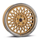 BORBET B GOLD RIM POL 7x17 4/100 ET25 CB64