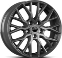 GMP BOOSTER GLOSS ANTHRACITE 7.5x17 5/114.3 ET40 CB66.1