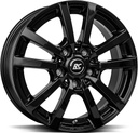 BROCK RC25T SHINY BLACK 6.5x16 5/118 ET60 CB71.1
