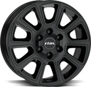 RIAL TRANSPORTER 2 DIAM BLACK 7.5x18 6/130 ET47 CB84.1
