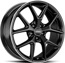 RONAL R75 JET BLACK MATT RIM LIP CUT 8.5x20 5/114.3 ET40 CB76